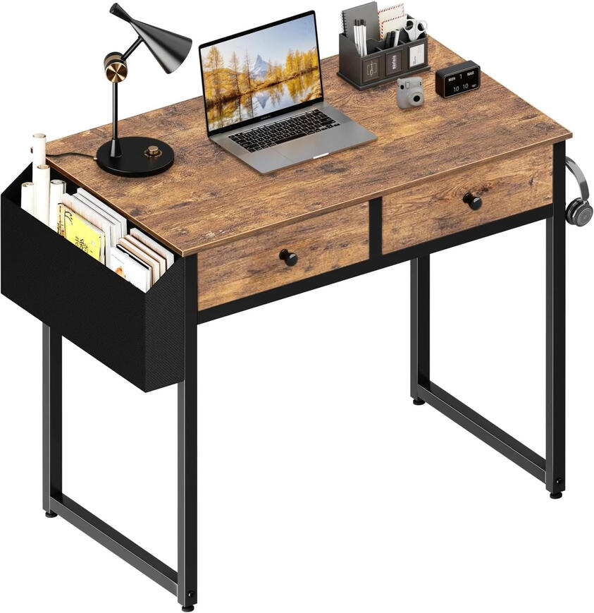small computer desk with fabric storage drawers small computer desk with fabric storage drawers